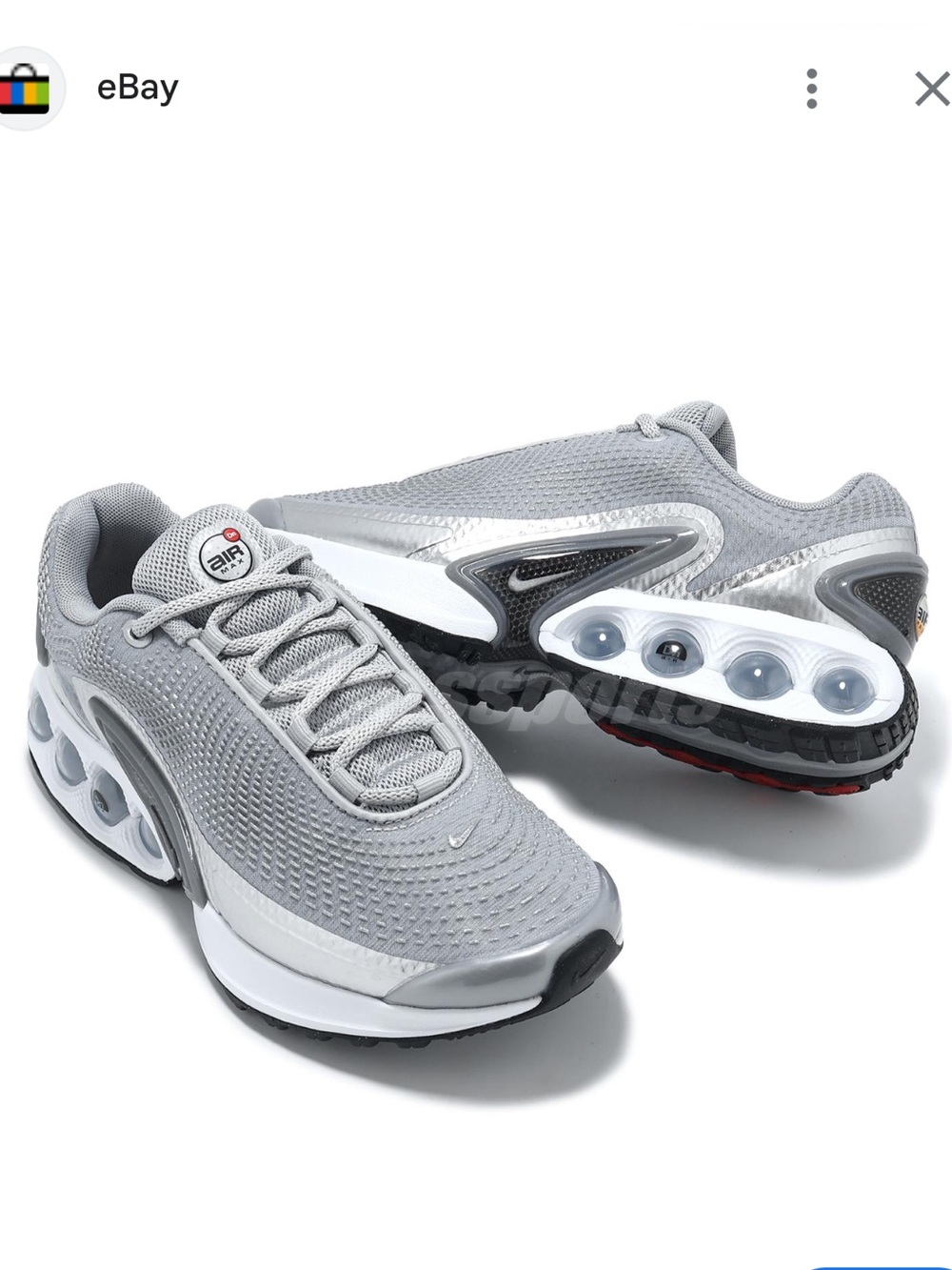 Nike Air Max DN PRM Women's Size 8.5 (HJ9638 001) Silver Running Sneakers NEW